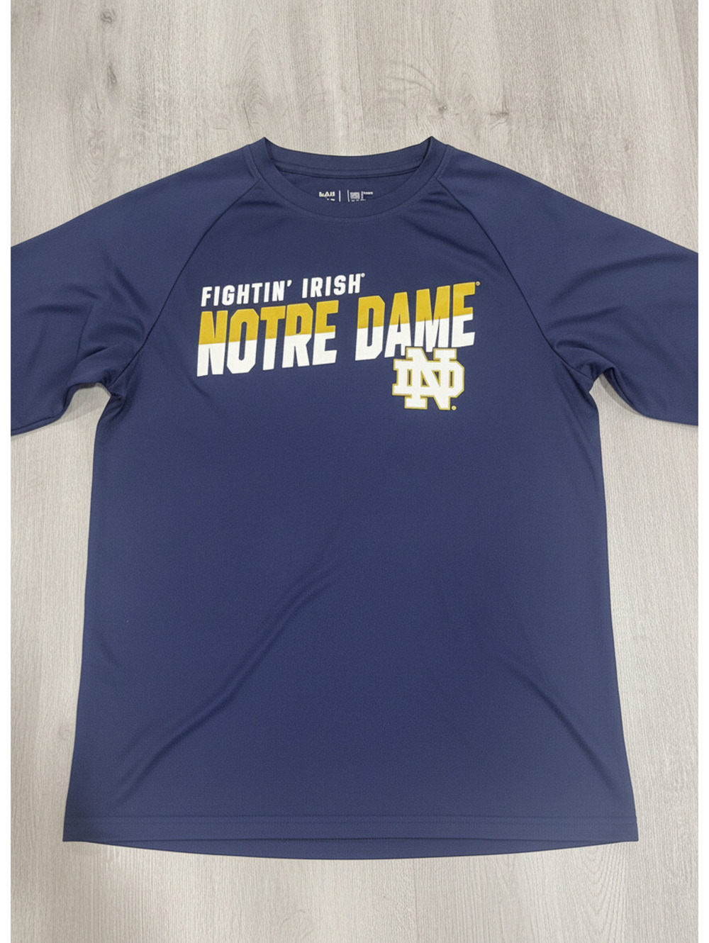 Fanatics Men's Notre Dame Fighting Irish Performance Long Sleeve Shirt Navy M